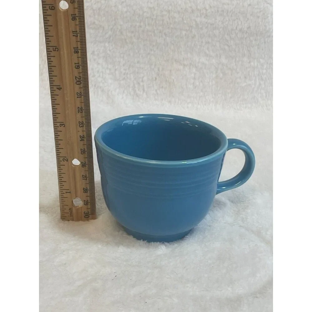 Homer Laughlin China Co Fiestaware‎ Peacock Blue Coffee Tea Cup Lead Free